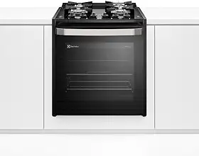 Fogão de Embutir 4 bocas Electrolux Preto Experience com Mesa de Vidro, PerfectCook360 e VaporBake (FE4EP) 127V