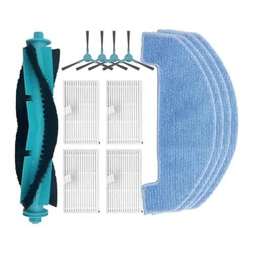 Main Brush, Side Brush, Hepa Filter, Mop Cloth, Compatible for Proscenic Q8 / Q8 Max, Robot Vacuum Cleaner Accessories Spare Parts