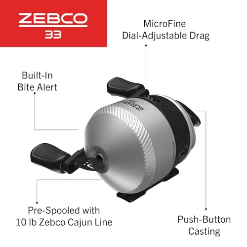 Moulinet pour Lancer combiné et Canne Zebco 33 Ensemble Complet - 3