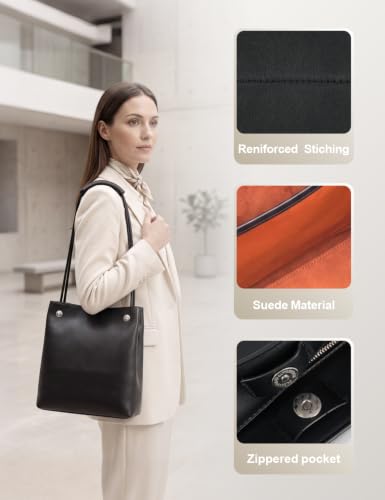Bolso Tote Auralith para Mujer, Cuero PU Impermeable miniatura 7