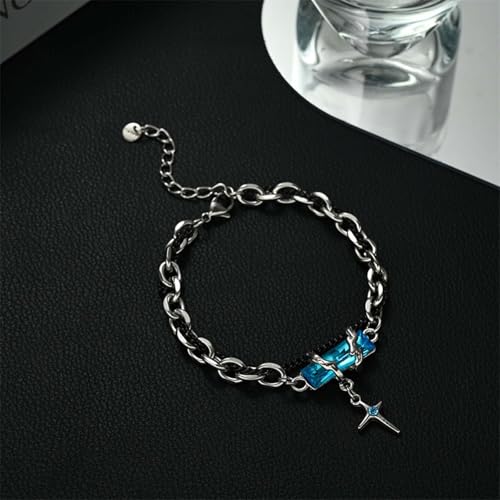 Image of 2 PCS Gothic Chain Bracelet for Men, Stylish Double Chain Punk Bracelet for Men, Alloy Men Bracelet for Gifts, Fashion Jewellery for Diwali, Christmas, Birthday