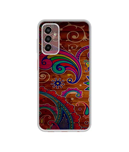 Image of Wooden Pattern Print Design Printed Silicon Soft TPU Back Case Cover for Samsung Galaxy M13 4G