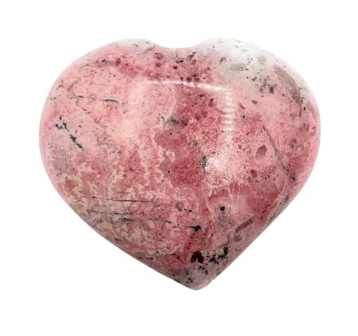 Rhodonite Crystal Heart shape for Love Affection and Expression (Heart)