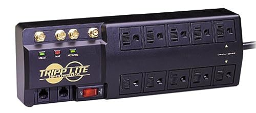 Bande 2100J 10 prises Tripp Lite pour sécuriser votre salon ou espace de télétravail avec 3 m