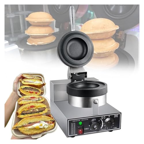 Máquina de hamburguesa eléctrica, máquina de hamburguesa con helado comercial para uso doméstico, sartén antiadherente 50-300°C, calefacción de doble cara