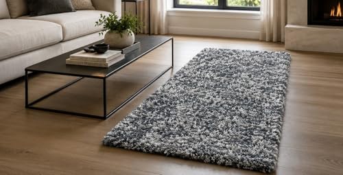 Image of Carpet for Living Room, Bedroom and Hall Handmade Microfiber Cozy Soft and Fluffy Shaggy Area Rug with 2 inch Thick Anti Skid Carpet [2x6 Feet Multi 16]