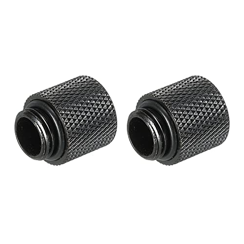 Extensor G1/4 x 20 mm macho a hembra negro para refrigeración líquida de PC