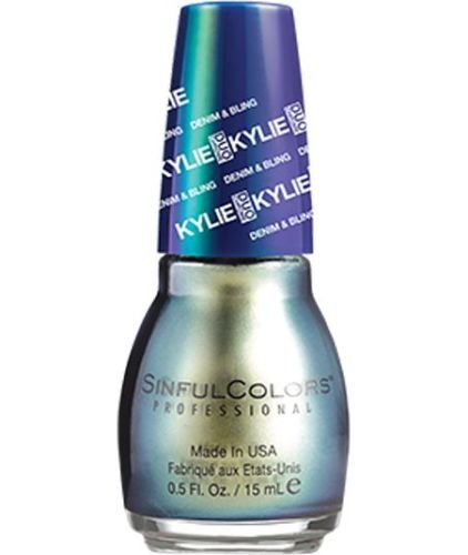 Sinful Colors Denim & Bling Kylie Jenner Nail Polish #2097 - Kameleon (Green Pearl) - 0.5 Fl Oz