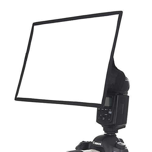 CamRepublic® Professional Universal Softbox Speedlite Speedlight Hot Shoe Flash Diffuser for Flashguns, Universal Mount for Canon Nikon Sony Pentax Nissin Metz Sigma EOS AF Camera 6.5X6"