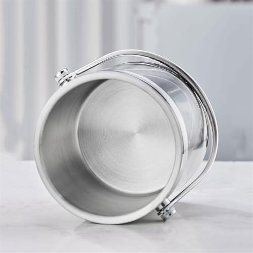 ¡Evita el hielo derretido! Cubitera de doble pared con tapa ideal para botellas de vino 4