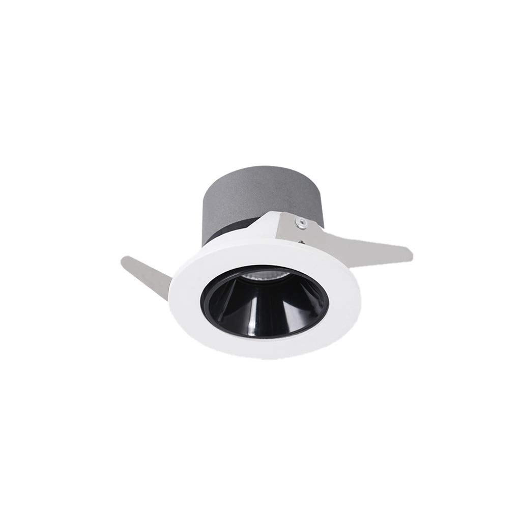 HynJGih Spotlight Led Ceiling Light Anti-Glare Embedded Downlight COB Spotlights Home Shop Commercial Engineering Hotel(9w White,3000K)