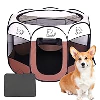 Recinto Per Cani Mobiclinic Pieghevole 114x114x58 Cm - Con 2 Accessi E 8 Finestre | Grigio - Foto 4