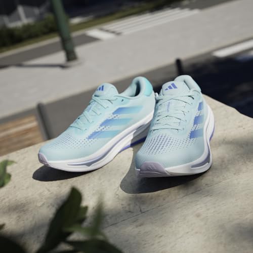 Image of adidas Supernova Rise Women's Running Shoes, Aqua, 8.5