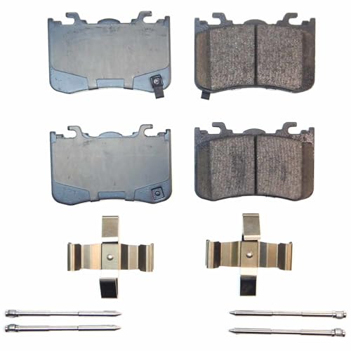 Image of PowerStop Rear Brake Pads For Ford Mustang 2024-25 - Ceramic Brake Pads With Installation Hardware, 17-2528