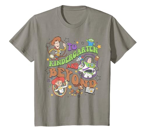 Disney Pixar Toy Story to Kindergarten and Beyond Retro Text T-Shirt