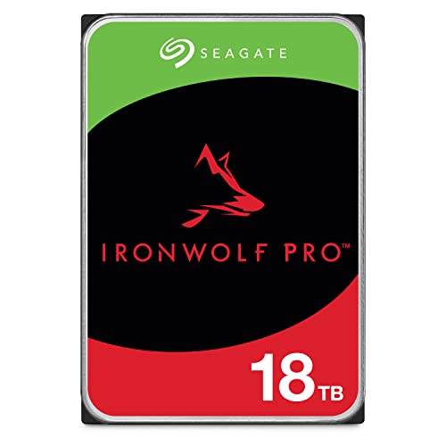 Image of Seagate IronWolf Pro, 18 TB, Enterprise NAS Internal HDD -CMR 3.5 Inch, SATA 6 Gb /s, 7,200 RPM, 256 MB Cache for RAID Network Attached Storage (ST18000NT001)