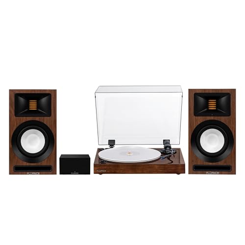 Image of Fluance RT85 Vinyl Turntable Record Player, Ortofon 2M Blue Cartridge, Ri71 Powered Bookshelf Speakers, PA10 Preamp