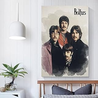 The Beatles (6) Poster mural Art moderne Impression sur toile à suspendre Cadeau élégant pour hôtel, bureau, salon… – Image 5