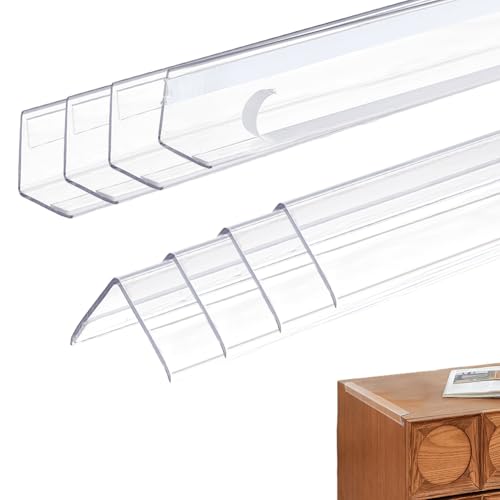 AHANDMAKER 14 protectores transparentes de esquina de pared, protectores de bordes autoadhesivos, para marco de puerta de pared, zócalo, mesa, escalera, 15.75 x 11.6 pulgadas