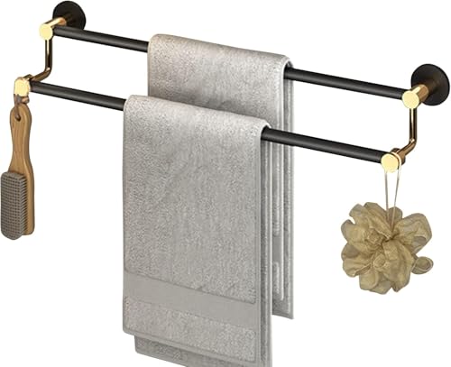 Porte-serviettes inox 90 cm pour éviter l'humidité et ranger le bain