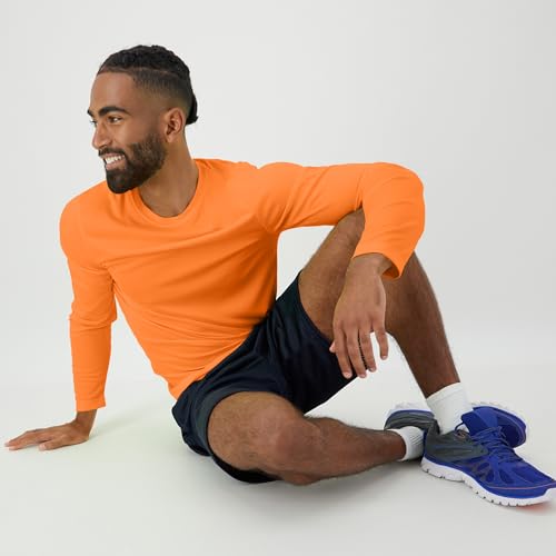 Image of Hanes Sport Men's Long-Sleeve T-Shirt Pack, Cool DRI Moisture-Wicking Performance T-Shirts, Performance Tee, 2-Pack