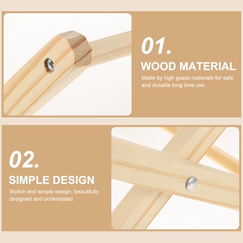 Beavorty Estante de Macramé DIY para Hacer Tú Mismo, Revistero Artesanal Marco de Madera Rústica, Soporte de Almacenamiento Decorativo para Libros y Accesorios, Adecuado para Hogar - imagen 5