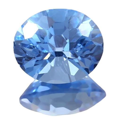 Pierre spinelle bleu de Ceylan naturelle ovale 14mm pour bague artisanale personnalisée