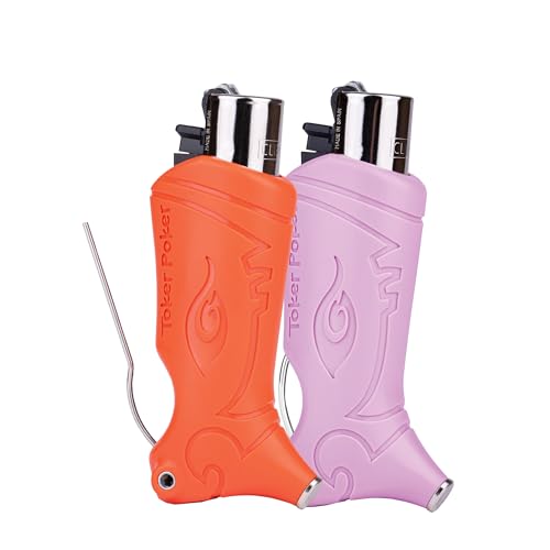 Set 2 unidades Toker Poker Clipper estuche naranjado y lavanda miniatura 1