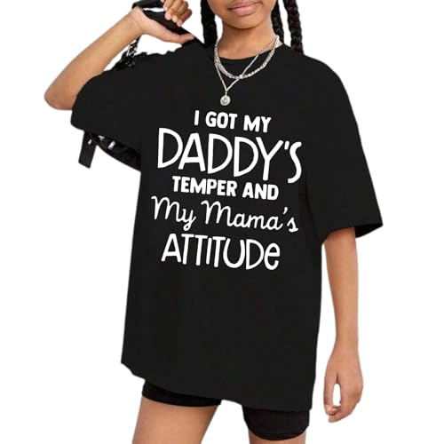 Tween Girl Funny Graphic Tees Shirts Cute Junior Shirt Kid Crewneck Summer Fashion Cotton Clothing Teen Girl Tshirt