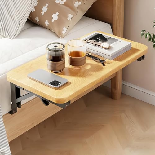 Bandeja portátil de noche con base de madera y soporte para dormitorio 7