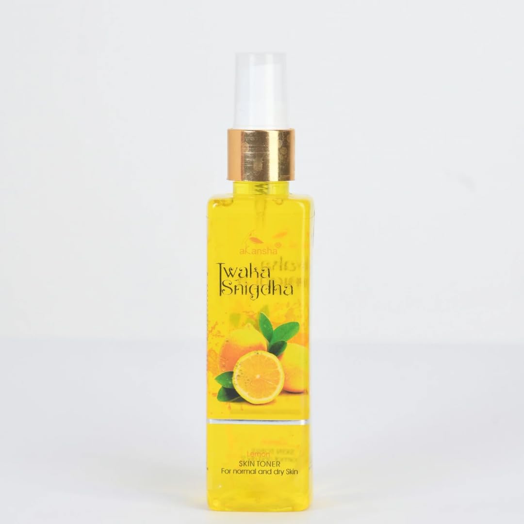 AKANSHA Twakasnigdha Natural Ayurvedic Skin Cleansing Toner- 100ml (Lemon)