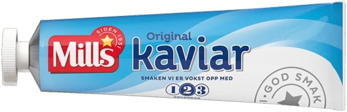 Mills Kaviar | Norwegian Smoked Cod Roe Paste | One Tube 185g