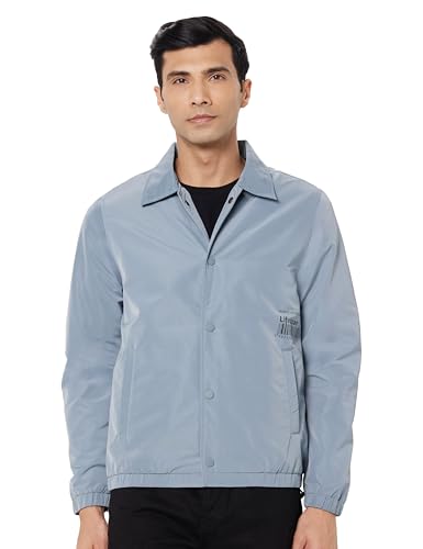 Image of Qube By Fort Collins Men's Polyester Standard Length Regular Fit Lightweight Winter Jacket - Sporty, Stylish & Warm Outerwear for Cold Weather