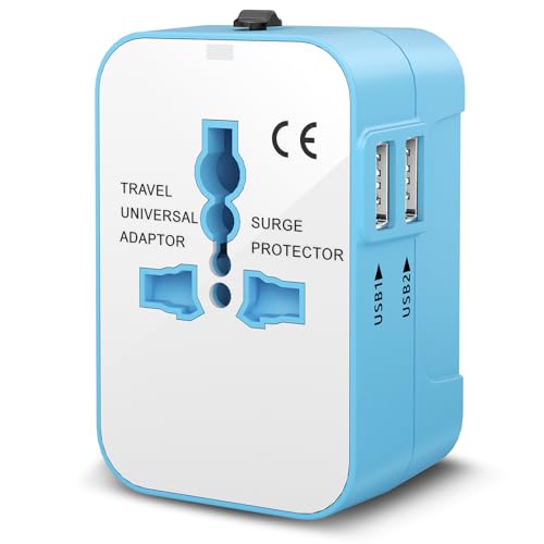 Universal Travel Adapter with 2 USB Ports