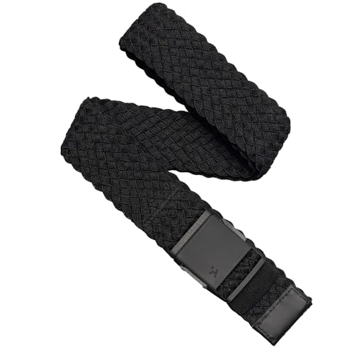 Arcade Belts Unisex Midnight Belt 3-Piece Bundle: High Grade, Heavy Duty Stretch, Metal Free Buckles - Black4