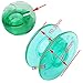 CKPSMS Brand -Water Colored Bobbins with Thread Hole Compatible with Husqvarna Viking #4123078-GS,4131825-45,4125615-45 (25PCS/Box Green bobbins)
