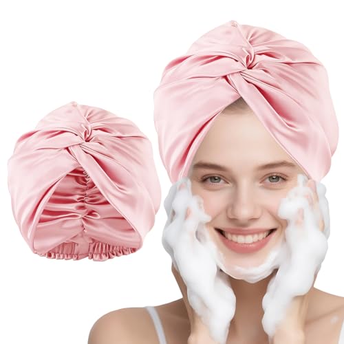 Satin Charlotte, Hair Bonnet, Bonnet Satin Cheveux Nuit Soie, Bonnets de Nuit Satin pour Cheveux Bouclés, Charlotte Cheveux Satin, Bonnets de Sommeil, pour...