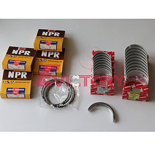 Anneau de piston avec kit de roulement pour moteur ISUZU 4BB1 4BB1T