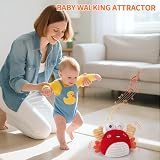 Krabbe Baby Spielzeug 6 7 8 9 10 11 12 Monate, Musikalische Krabbelspielzeug, Babyspielzeug Neugeborenes Geschenk 1 2 Jahre Junge Mädchen-Verstellbare Lautstärke, 100 Lieder und Aufnahmefunktio