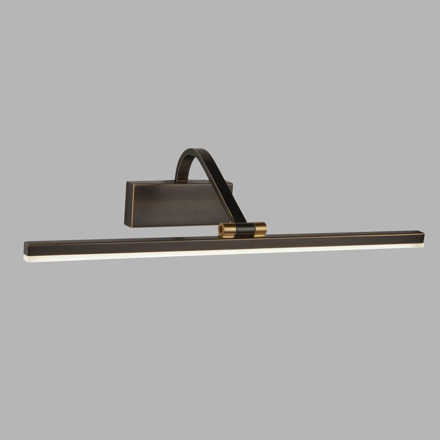 Licht-Erlebnisse Bilderlampe LED in Schwarz-Gold Antik 3000 K 679 lm Metall Jugendstil verstellbar Bilderleuchte Wohnzimmer