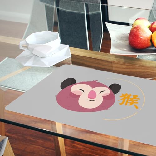 Napperon singe zodiaque chinois lot de 4 sets de table idée cadeau
