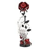 Gothic Skeleton Hand & Rose Brick Set, Crimson Dahlia Eternal Bloom Midnight Rose, 2026 (Skeleton Hand)