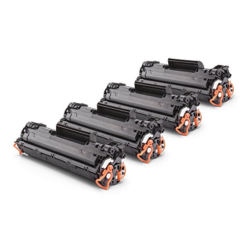 Toner CE278A XXL pour HP LaserJet P1566 | Lot de 4 cartouches de 3000 pages d'encre noire