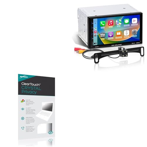 BoxWave Screen Protector Compatible with BOSS Audio Elite BE7ACP.WXC - ClearTouch Crystal Privacy (2-Pack), Privacy Screen Protector Flexible Film Clear
