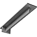 Ekena Millwork BKTMHE Steel Bracket Heaton Hidden Support, 3" W x 16" D x 2" H (12" Depth), Hammered Gray