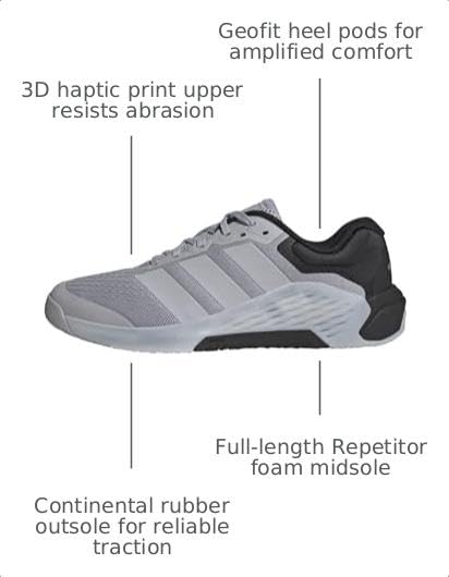 Image of adidas Mens Dropset 4 Training Sneakers Shoes - Black | Cross-Training Shoes
