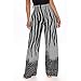 DGHM-JLMY Women Zebra Print Wide Leg Pants Personality Fashion Printed Casual Long Pants Elastic Flared Leg Slit Hem (Dark Gray,X-Large,5,OZ)