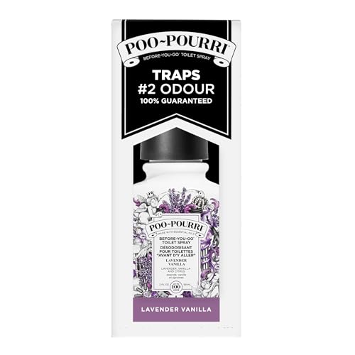 Poo-Pourri Der'before-you-go' - Perfume Para Inodoro | El Único Spray Para Inodoro 100% Natural De Aceites Esenciales | Lavanda Vainilla, 59 ml