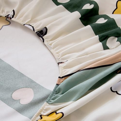 Image of Soft Animals Printed Crib Sheet for Boys Girls,2 Pack Crib Mattress Sheet or Toddler Bed Sheet, Baby Fitted Crib Sheet (Green Panda)