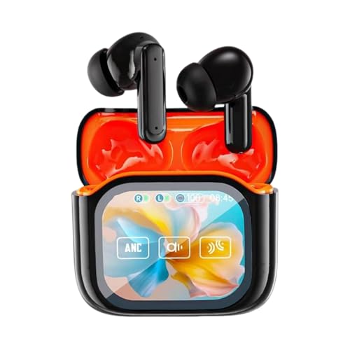 ワイヤレス翻訳イヤホン - AI スマート ヘッドセット、140 言語リアルタイム翻訳、LED ディスプレイ充電ケース |トレーニング、旅行、ビジネス、職場の会議用のノイズキャンセリング翻訳イヤホン